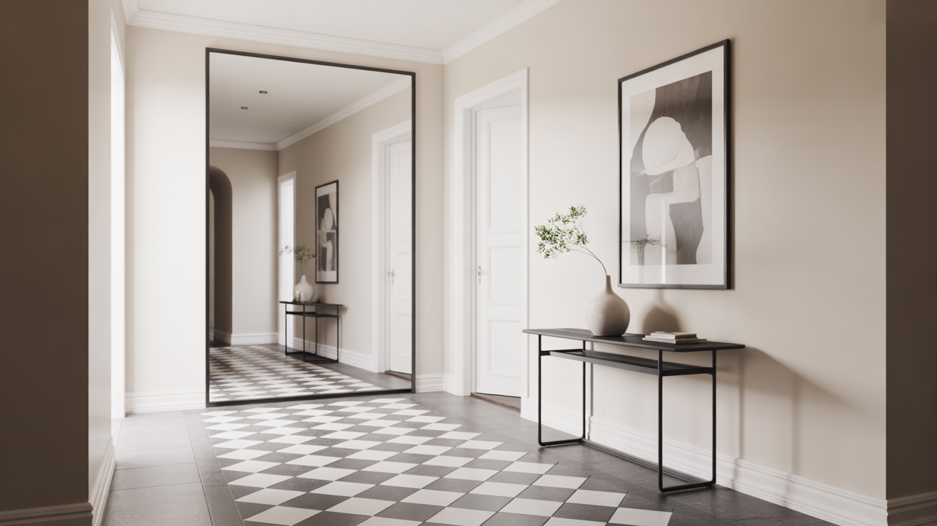 Black and White Hallway Ideas