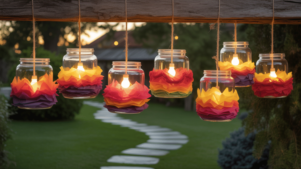 Upcycled Glass Jar Lanterns. Cozy DIY Lanterns