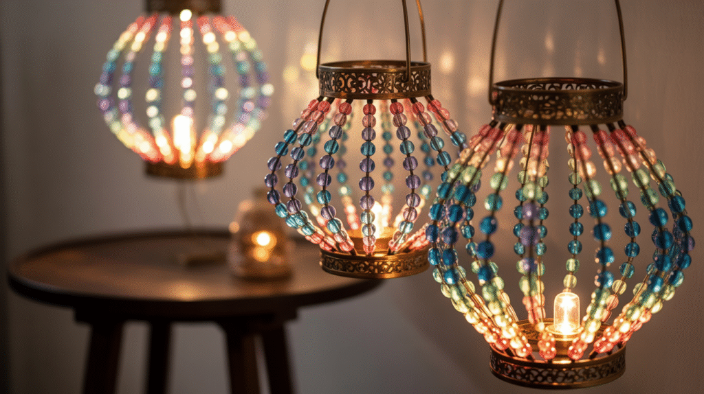 Sparkling Beaded Lanterns
