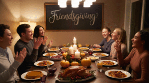 friendsgiving dinner party