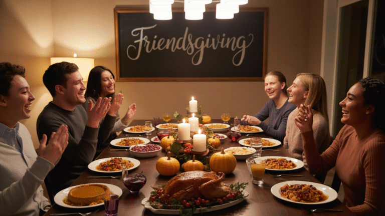 friendsgiving dinner party