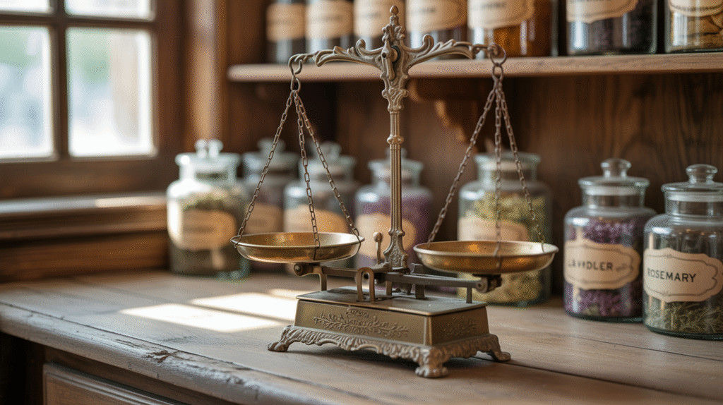 Antique Scale as a Statement 
