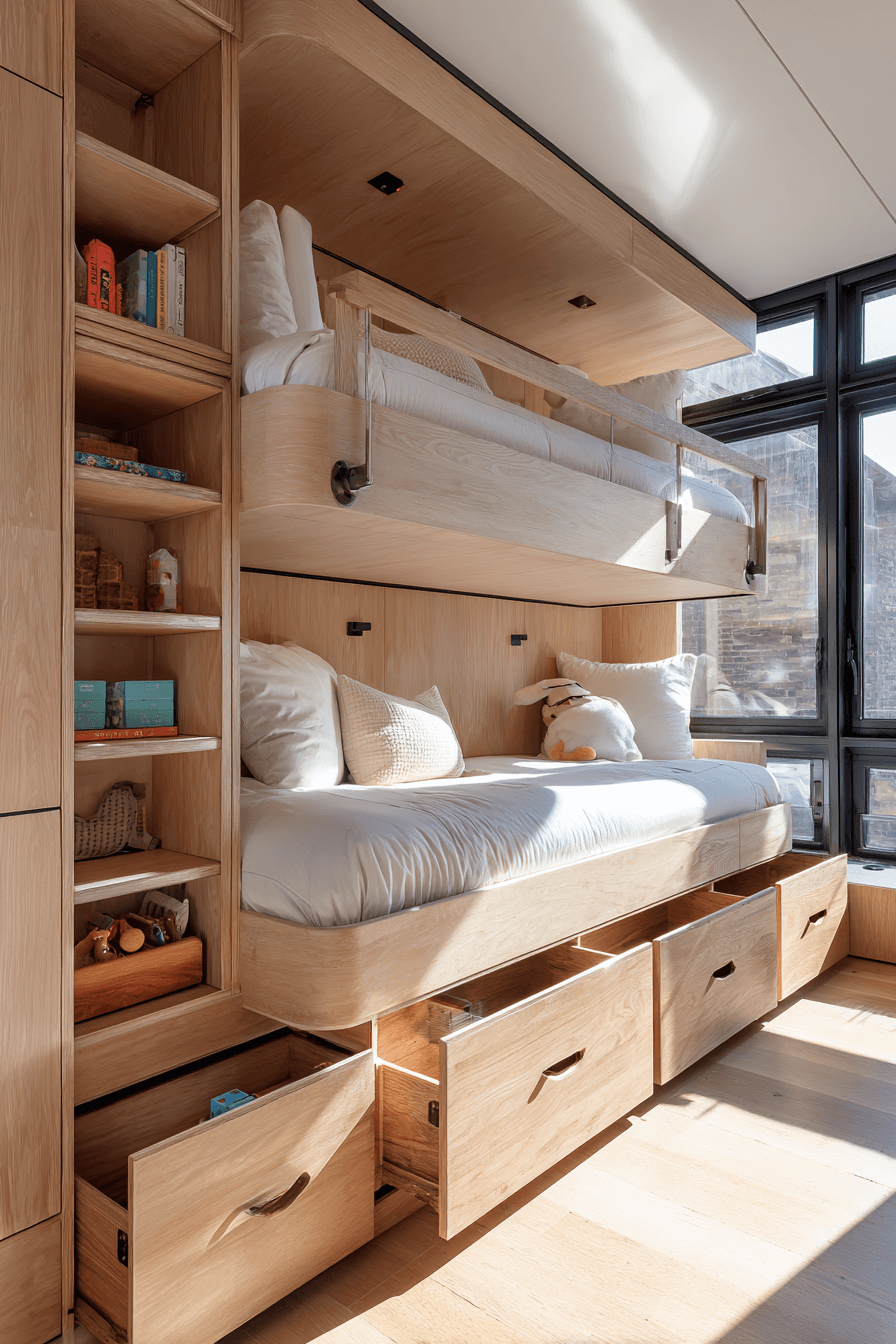 25 Genius Bunk Bed Ideas With Storage For Small Bedrooms