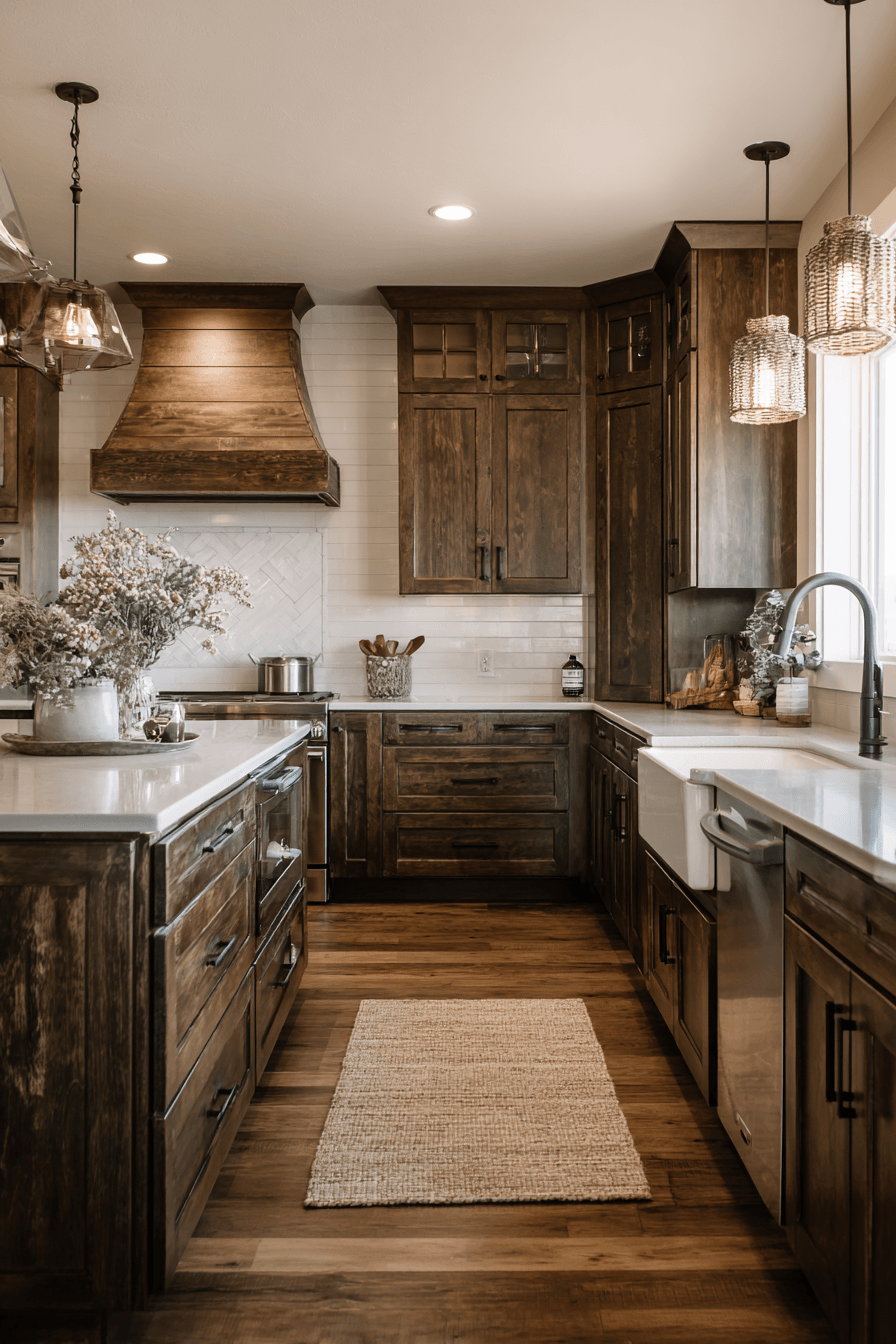 27 Dark Wood Kitchen Cabinet Ideas That Look Sleek And Sophisticated