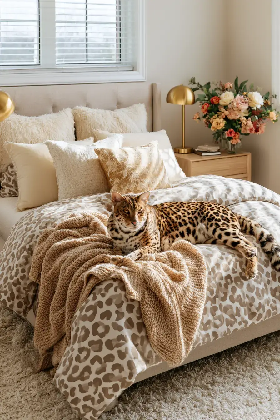 27 Stylish Leopard Print Bedroom Ideas For A Bold Cozy Space