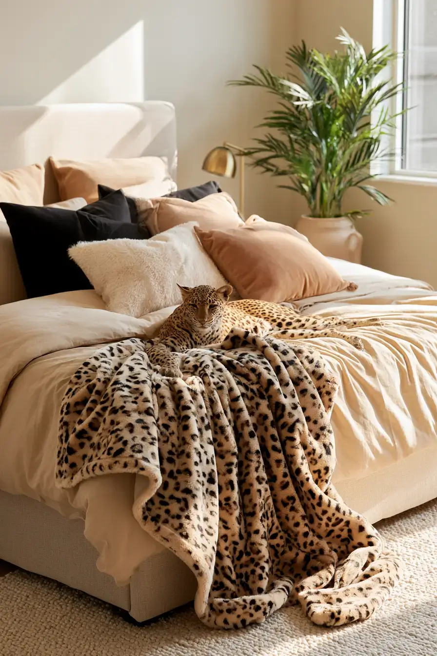 27 Stylish Leopard Print Bedroom Ideas For A Bold Cozy Space