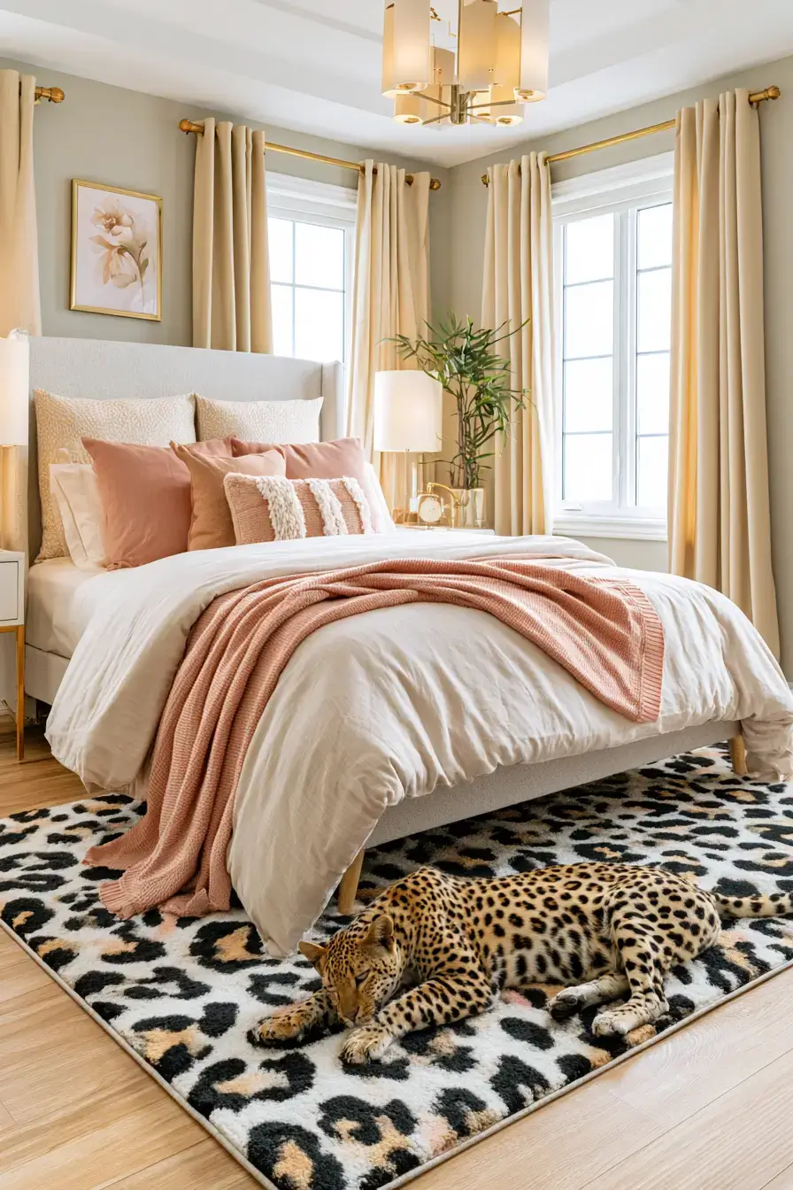 27 Stylish Leopard Print Bedroom Ideas For A Bold Cozy Space