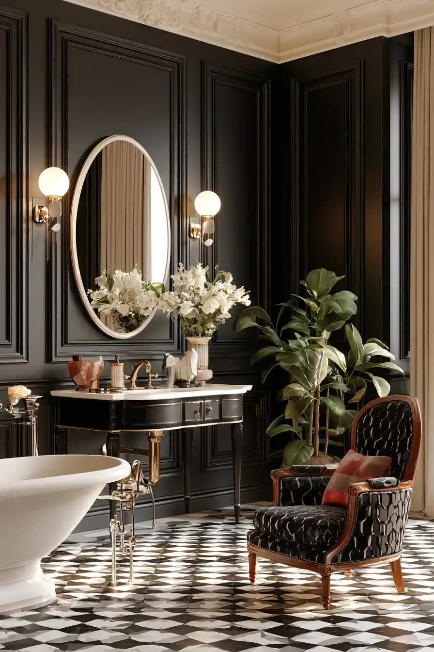27 Moody Bathroom Ideas For A Dramatic Stylish Retreat