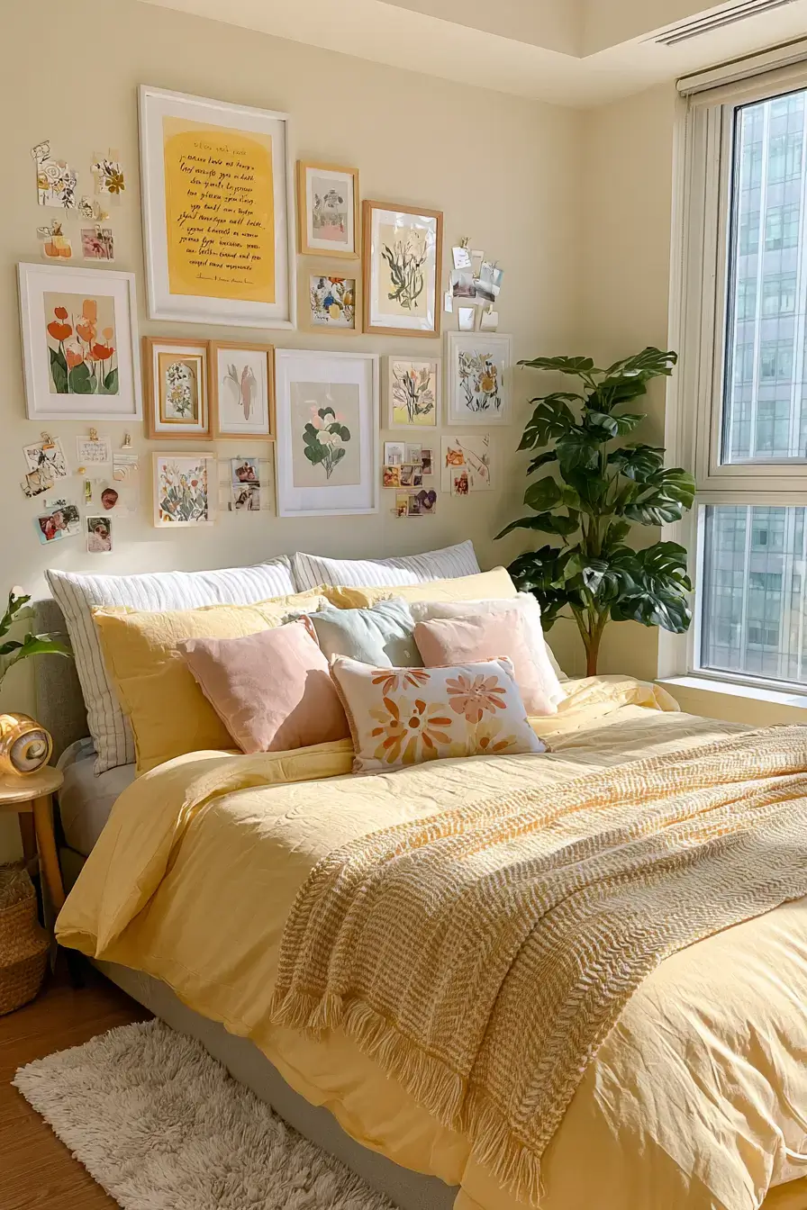 27 Cheerful Yellow Dorm Room Ideas For A Bright Cozy Space
