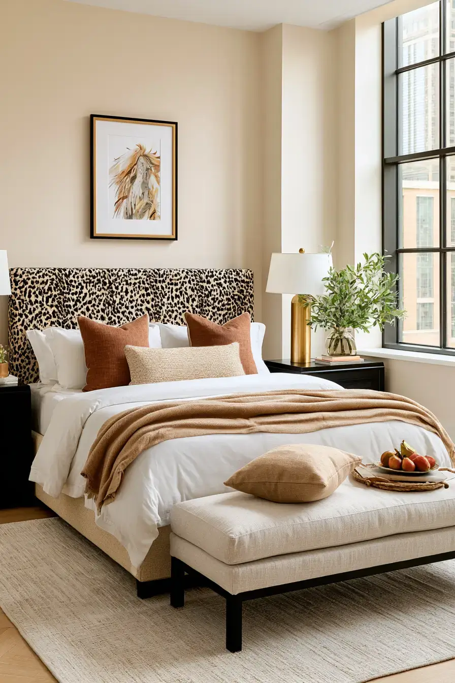 27 Stylish Leopard Print Bedroom Ideas For A Bold Cozy Space