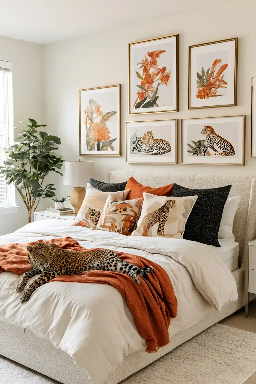 27 Stylish Leopard Print Bedroom Ideas For A Bold Cozy Space