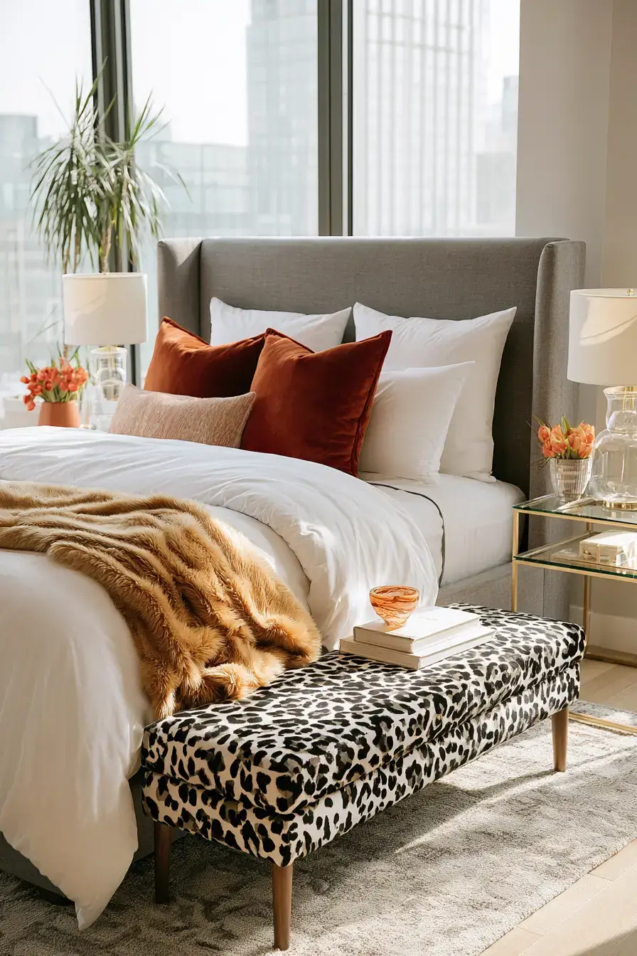 27 Stylish Leopard Print Bedroom Ideas For A Bold Cozy Space