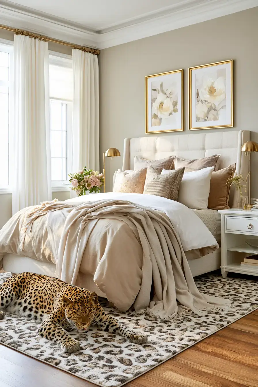 27 Stylish Leopard Print Bedroom Ideas For A Bold Cozy Space