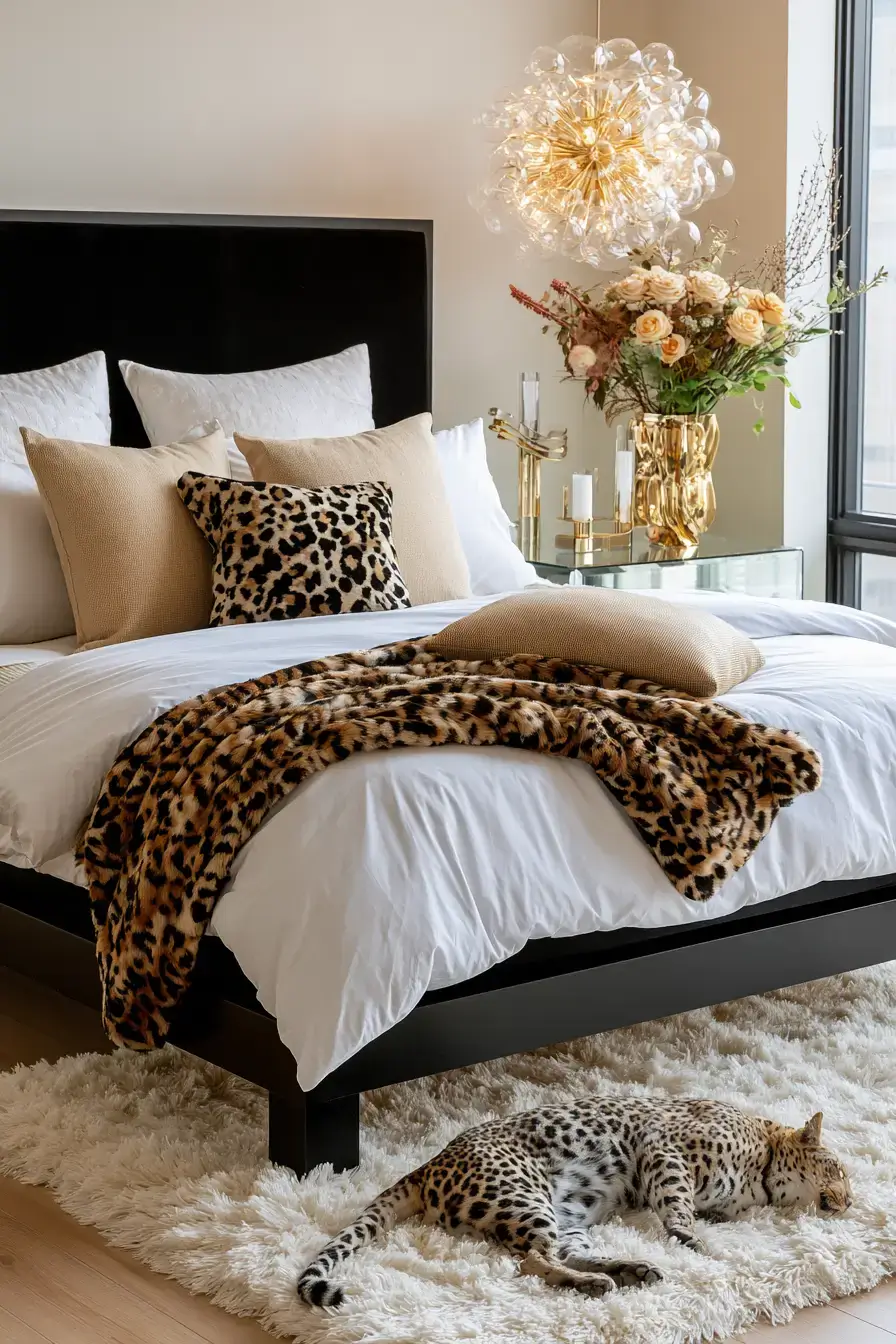 27 Stylish Leopard Print Bedroom Ideas For A Bold Cozy Space