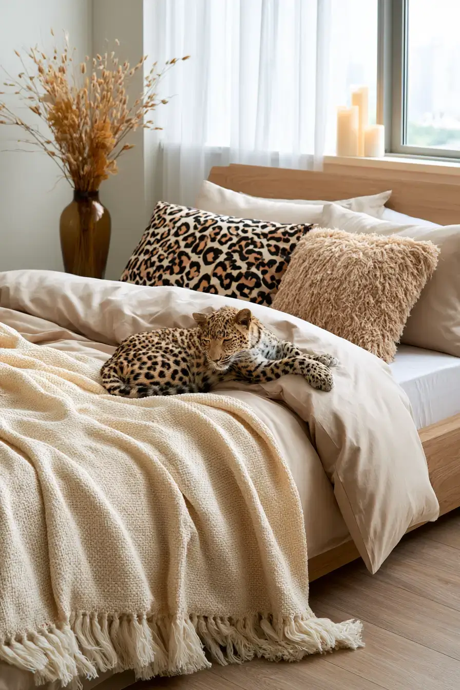 27 Stylish Leopard Print Bedroom Ideas For A Bold Cozy Space