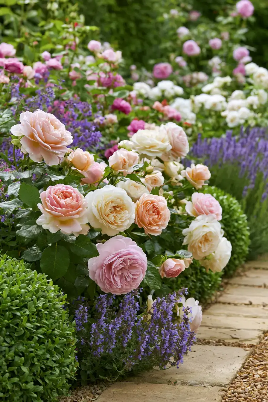 27 English Rose Garden Ideas For Romantic Cottage Charm
