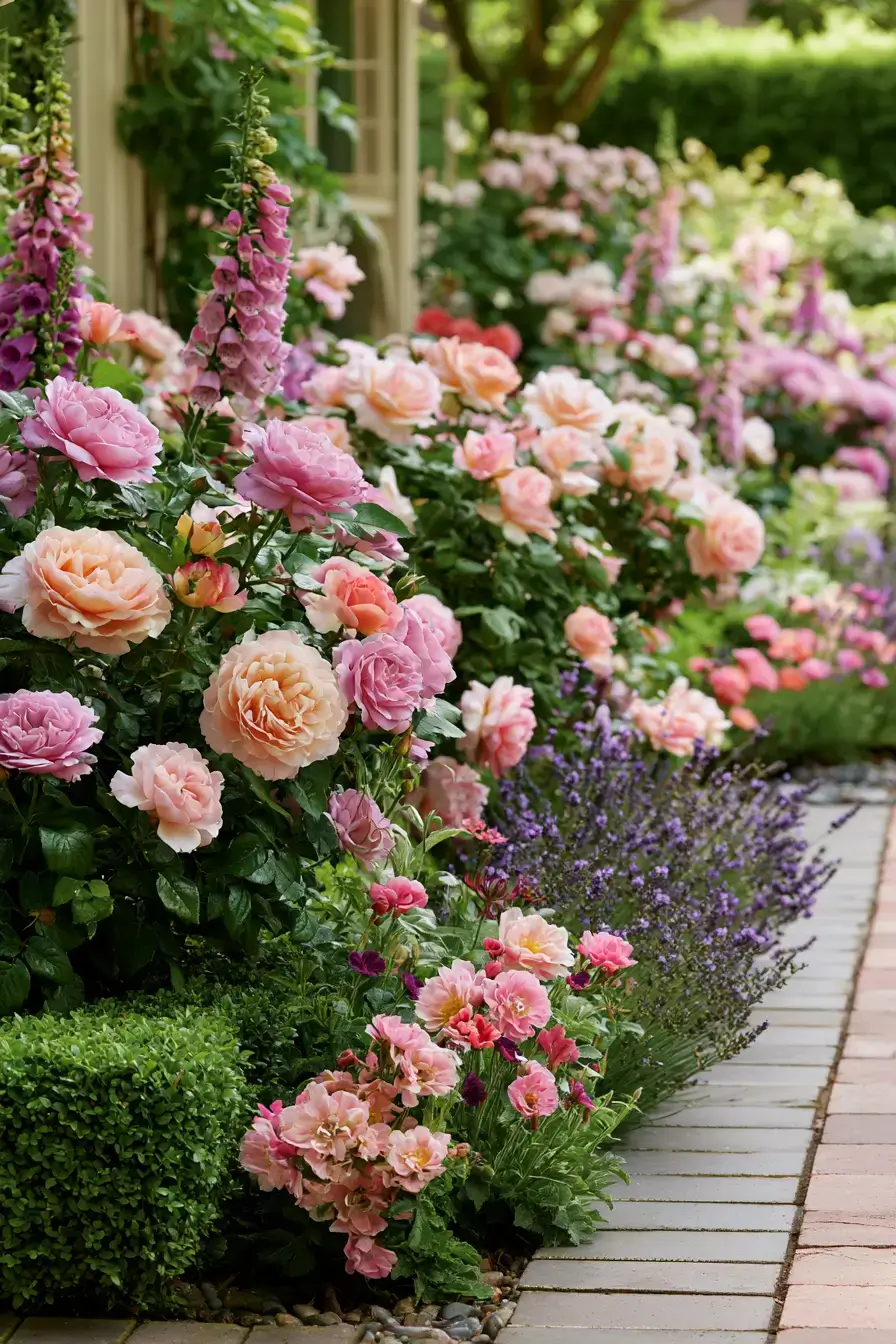27 English Rose Garden Ideas For Romantic Cottage Charm