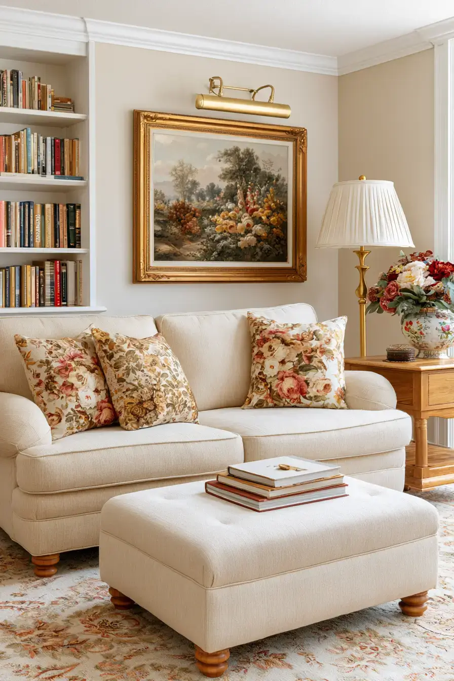 27 Grandmillennial Living Room Ideas For Charming Classic Style