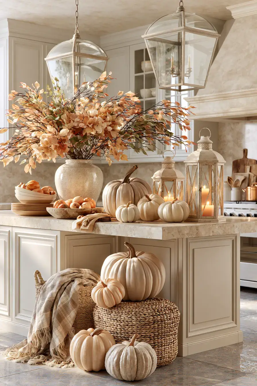 27 Fall Kitchen Island Decor Ideas for a Warm Seasonal Refresh