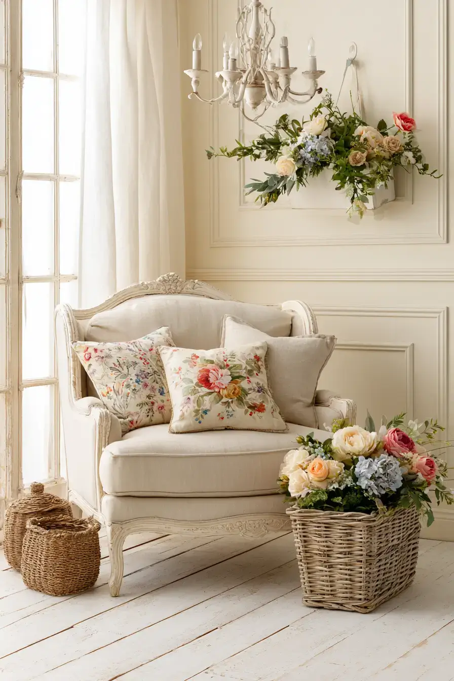 27 French Shabby Chic Decor Ideas For Soft Vintage Charm