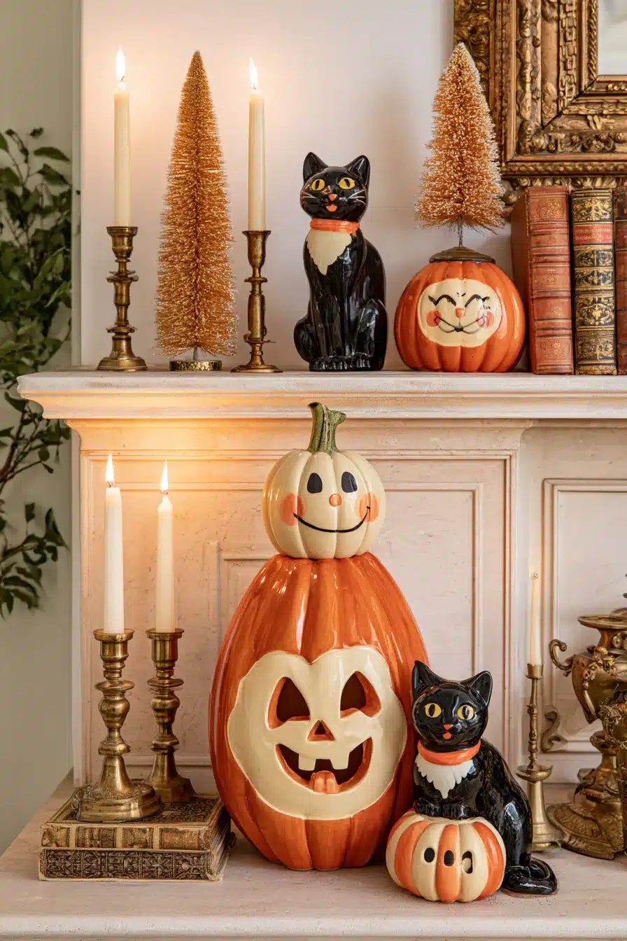 27 Enchanting Vintage Halloween Decor Ideas Filled With Nostalgic Charm