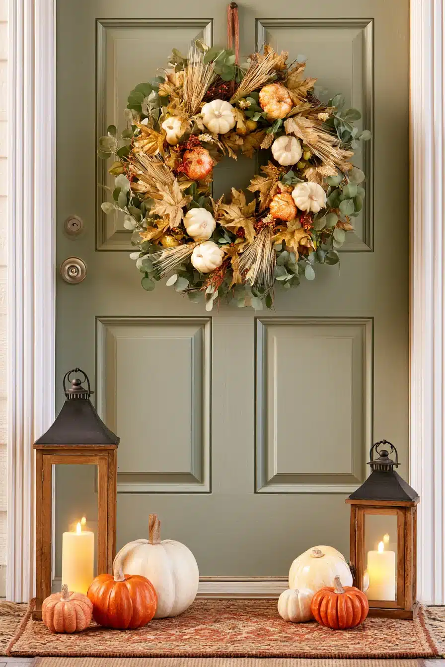 27 Beautiful Fall Wreaths for Your Front Door That Celebrate Autumn Charm
