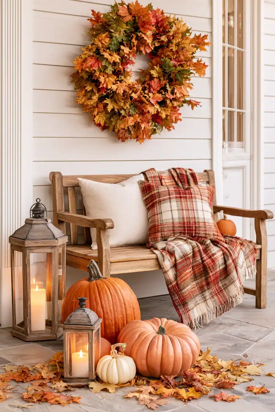 27 Beautiful Thanksgiving Porch Decorations for a Warm Harvest Welcome