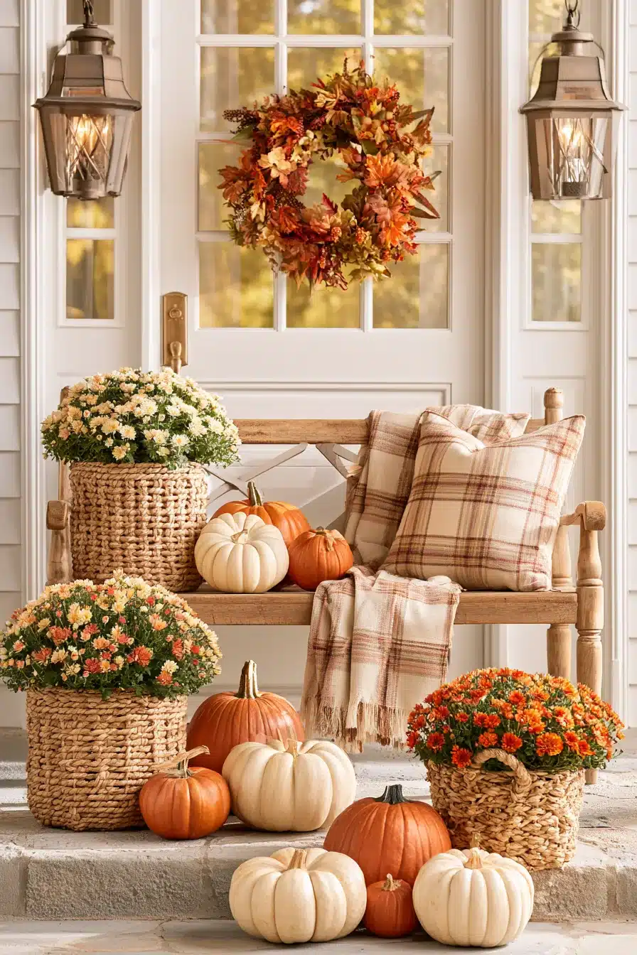 27 Outdoor Fall Decorations for a Warm and Welcoming Home