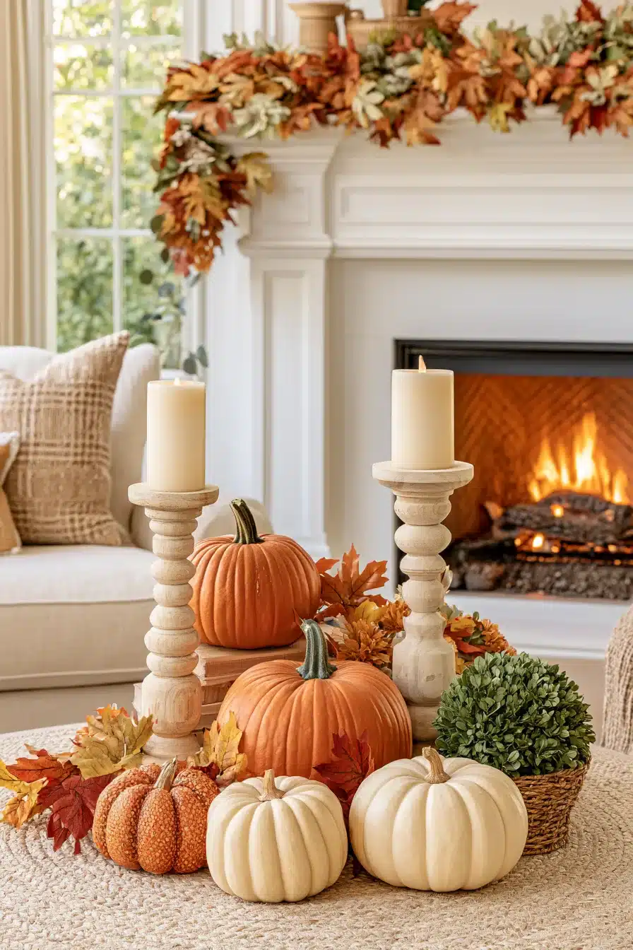 27 Autumn Fireplace Decor Ideas for a Warm Cozy Home