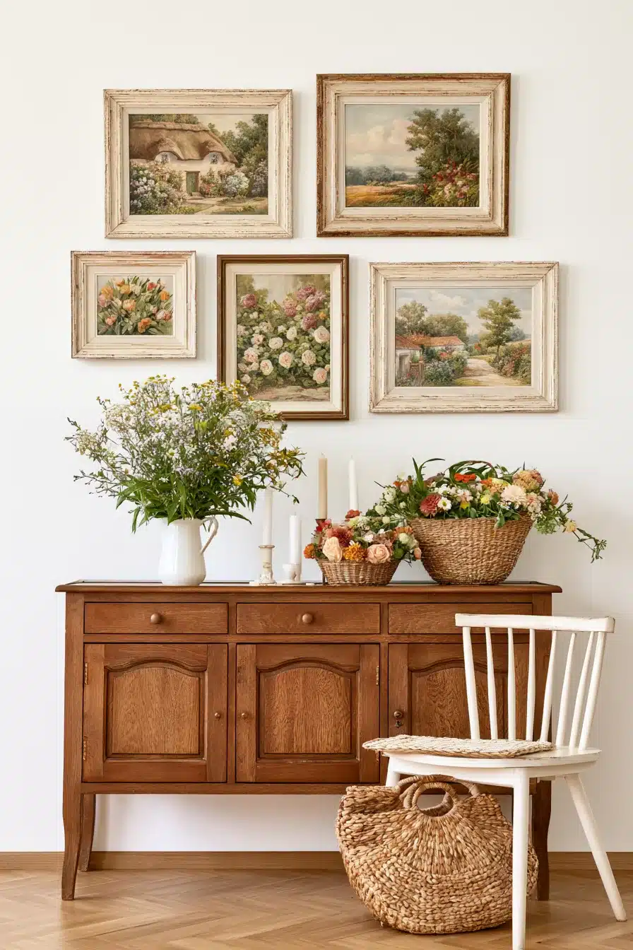27 Enchanting Cottagecore Wall Decor Ideas for a Cozy Romantic Home