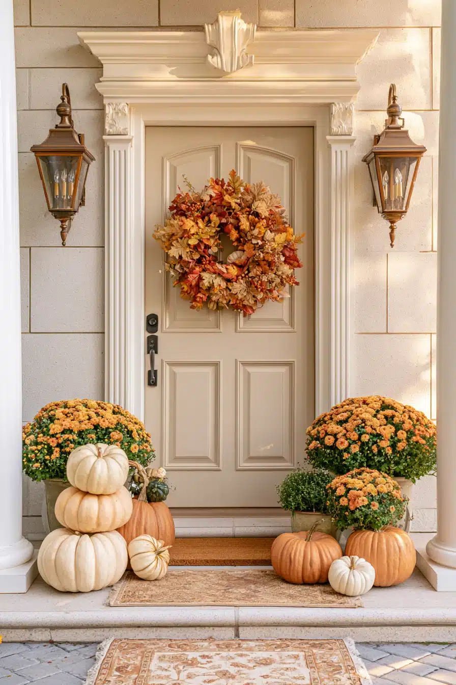 27 Beautiful Thanksgiving Porch Decorations for a Warm Harvest Welcome