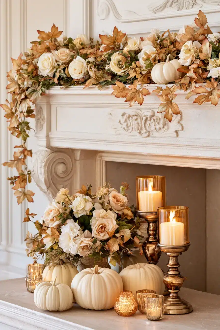 27 Gorgeous Fall Garland Mantle Ideas for a Cozy Seasonal Display