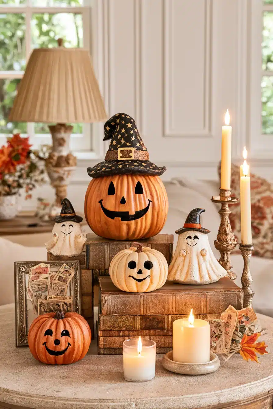 27 Enchanting Vintage Halloween Decor Ideas Filled With Nostalgic Charm