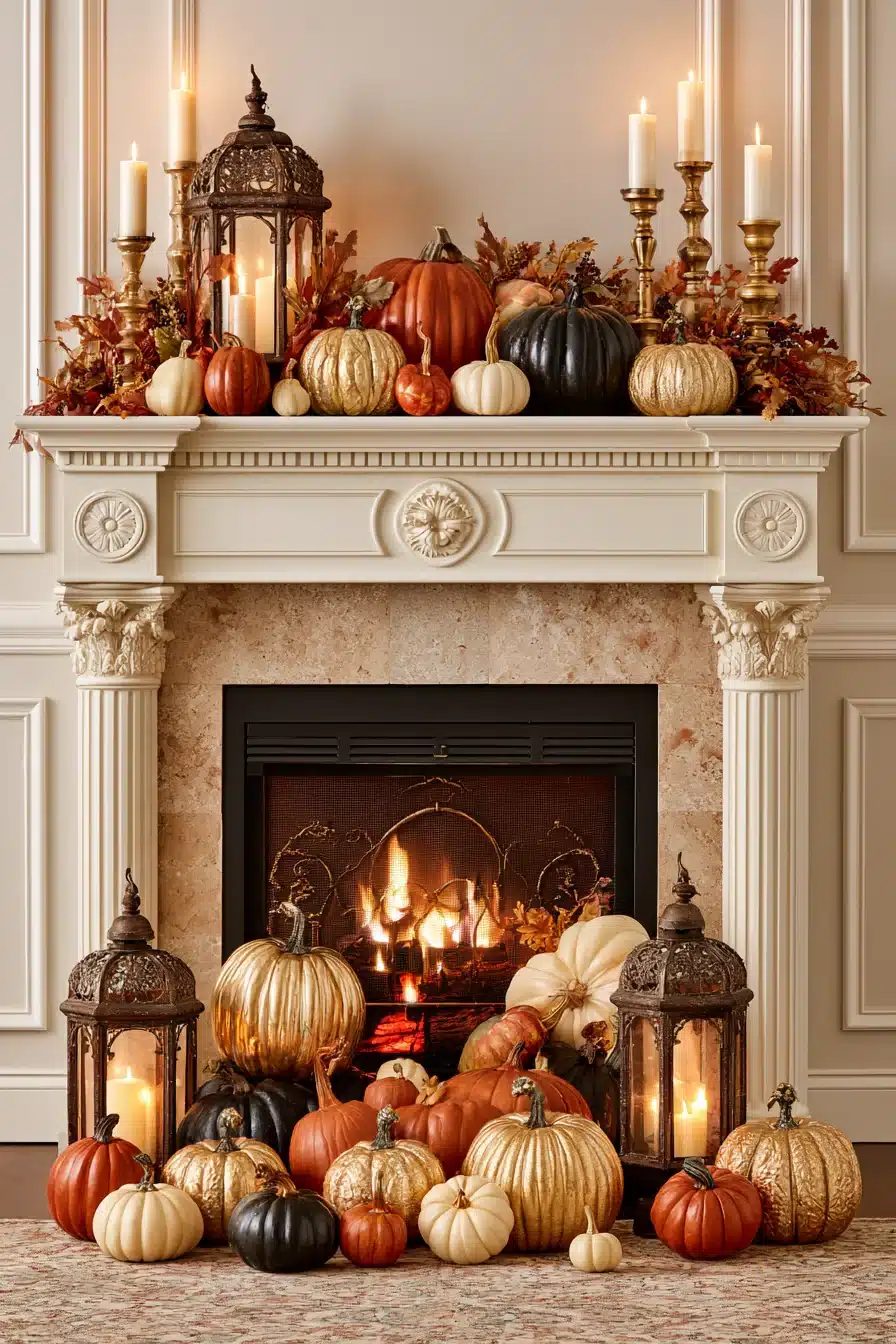 27 Autumn Fireplace Decor Ideas for a Warm Cozy Home