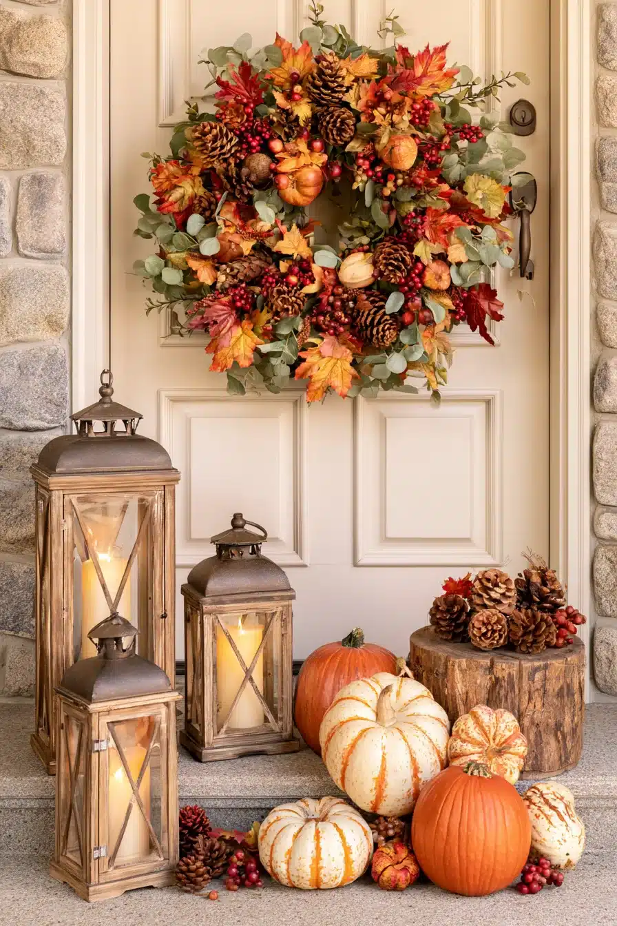 27 Beautiful Thanksgiving Porch Decorations for a Warm Harvest Welcome