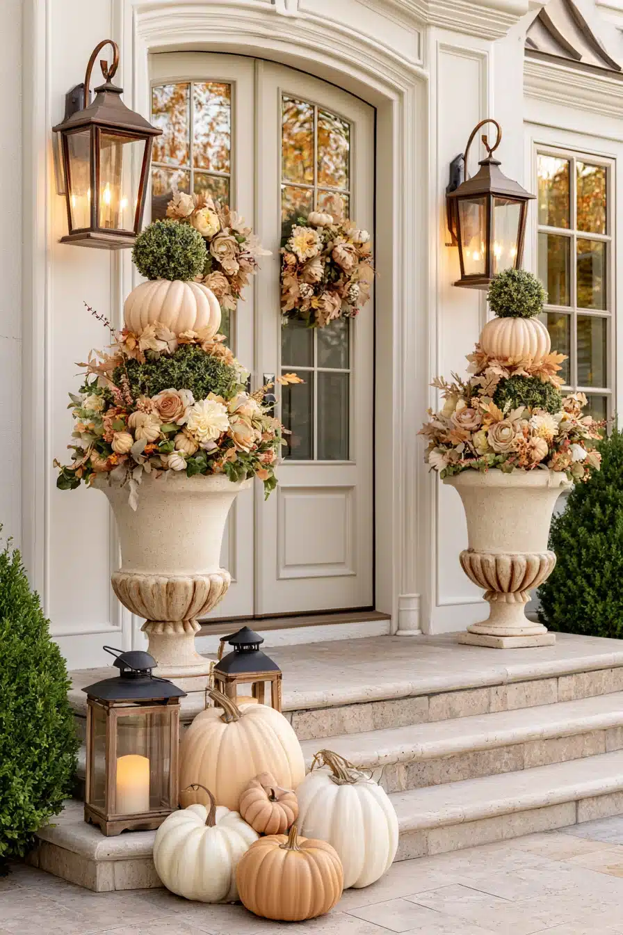 27 Beautiful Thanksgiving Porch Decorations for a Warm Harvest Welcome