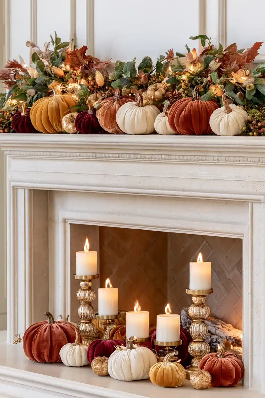 27 Gorgeous Fall Garland Mantle Ideas for a Cozy Seasonal Display