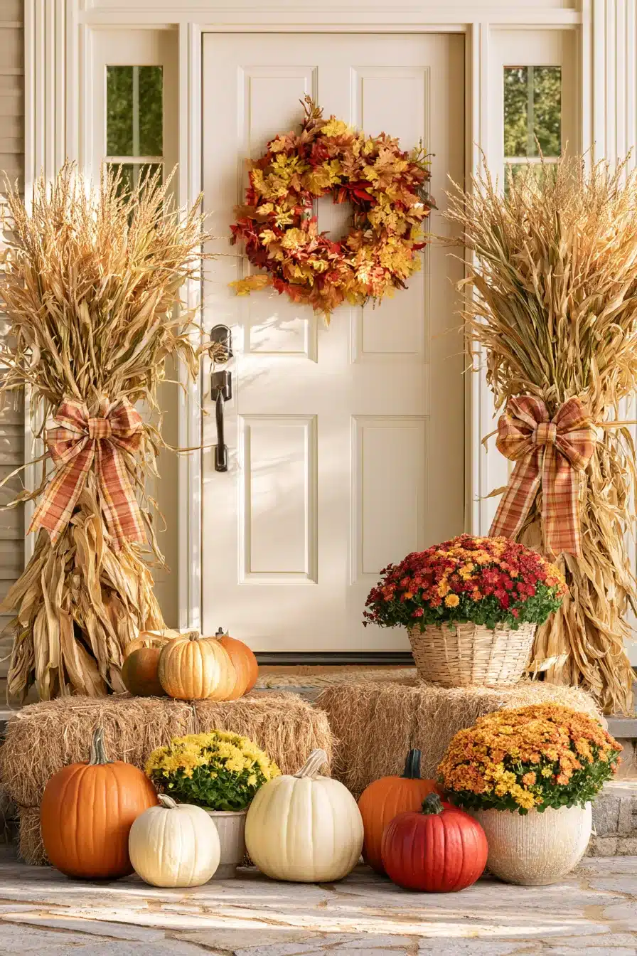 27 Outdoor Fall Decorations for a Warm and Welcoming Home
