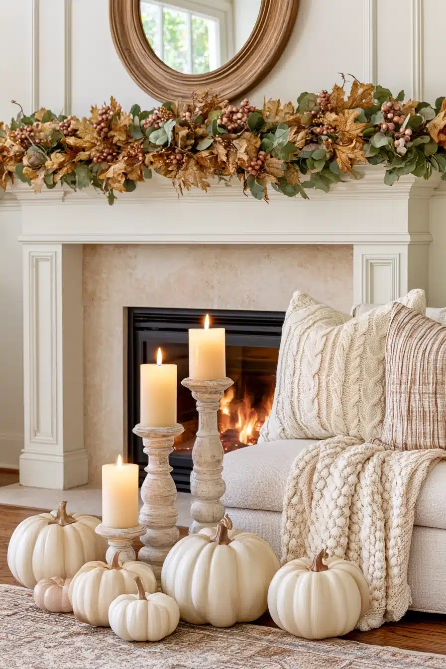 27 Gorgeous Fall Garland Mantle Ideas for a Cozy Seasonal Display