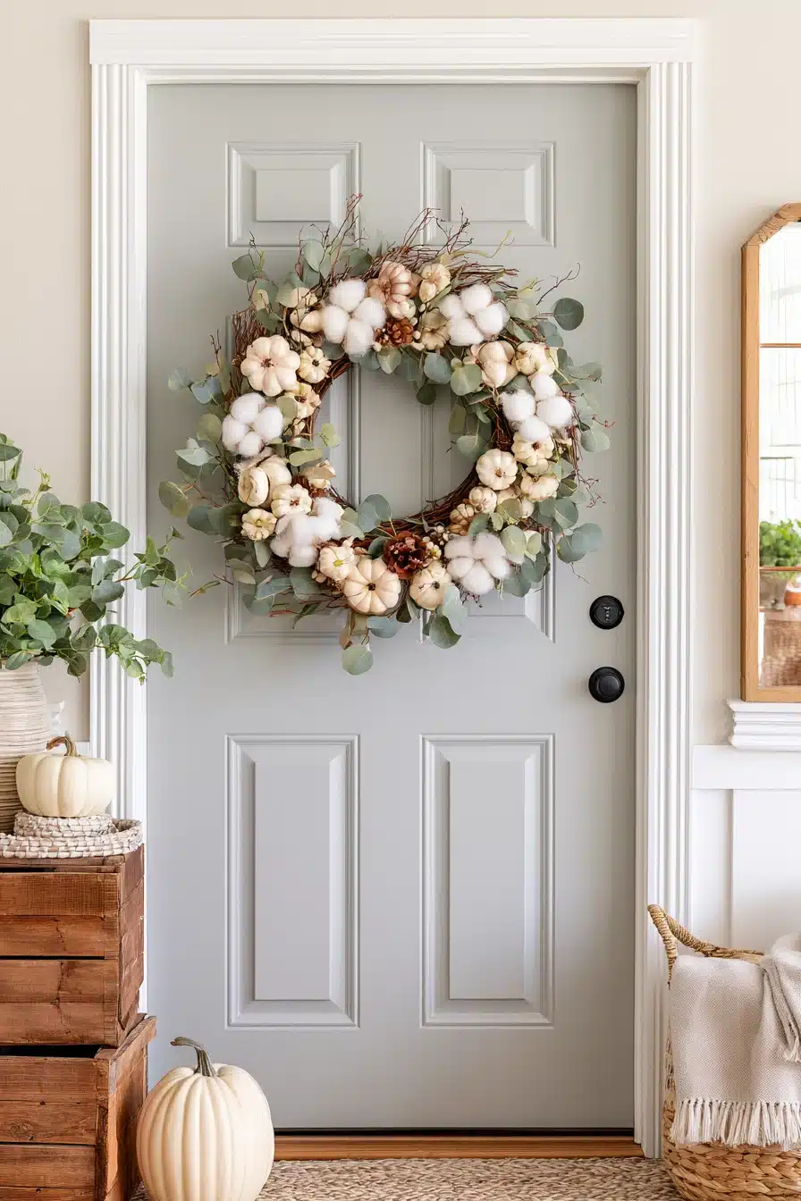 27 Beautiful Fall Wreaths for Your Front Door That Celebrate Autumn Charm