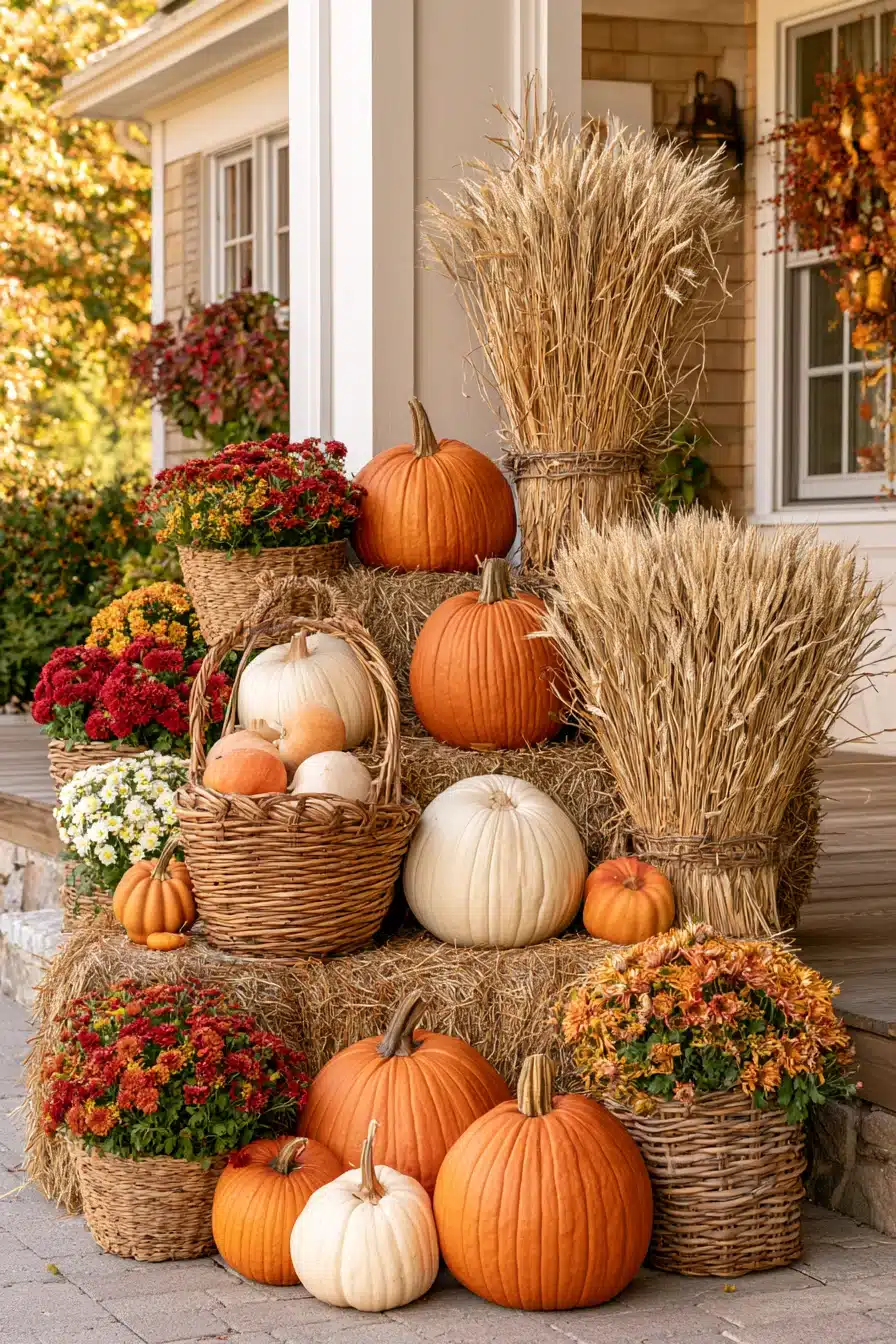 27 Gorgeous Autumn Front Porch Decor Ideas for a Warm Seasonal Welcome