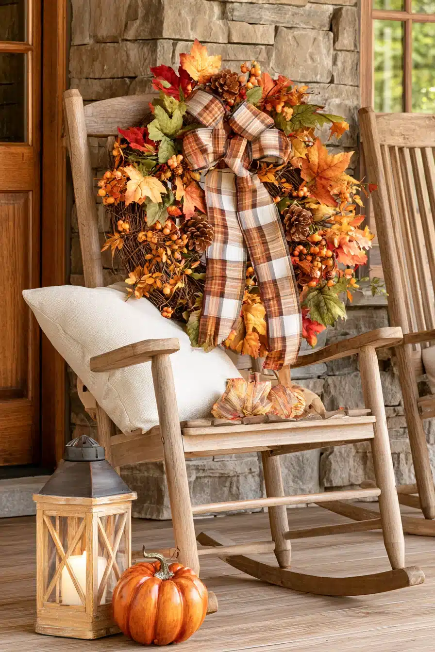 27 Gorgeous Fall Wreaths for Front Door Charm and a Warm Autumn Welcome