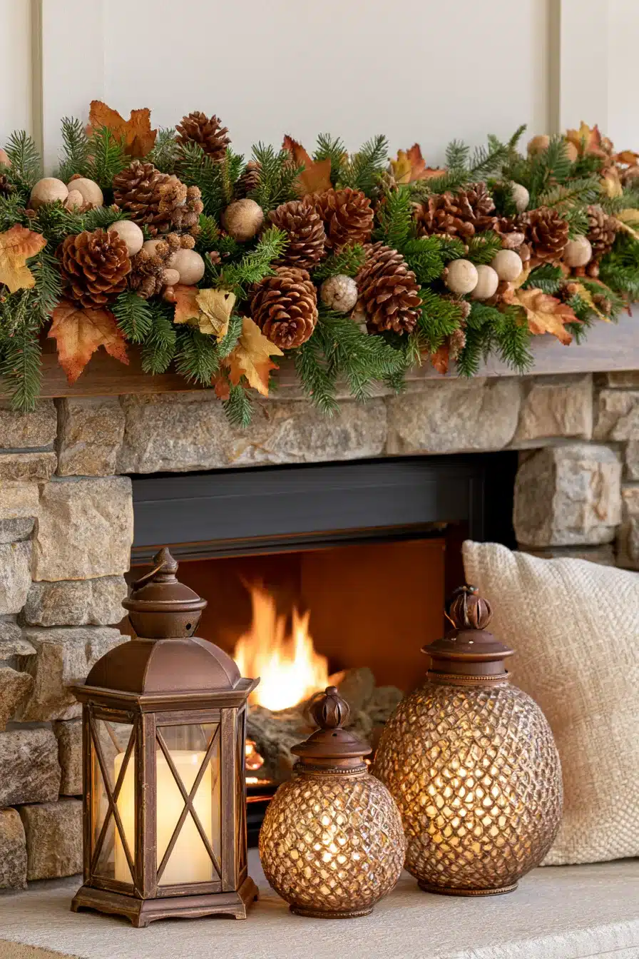 27 Gorgeous Fall Garland Mantle Ideas for a Cozy Seasonal Display