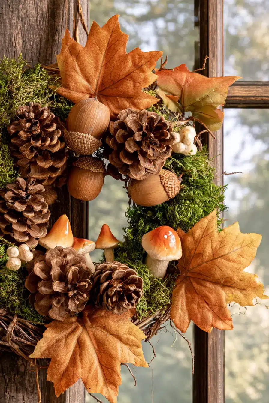27 Gorgeous Fall Front Door Wreaths for a Warm Autumn Welcome