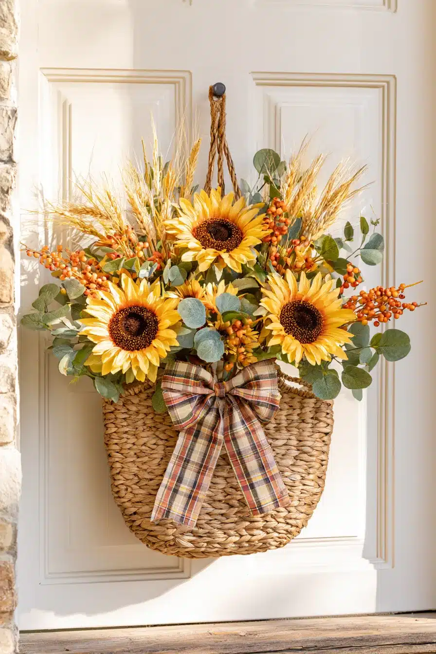 27 Beautiful Thanksgiving Door Decorations for a Warm and Festive Welcome