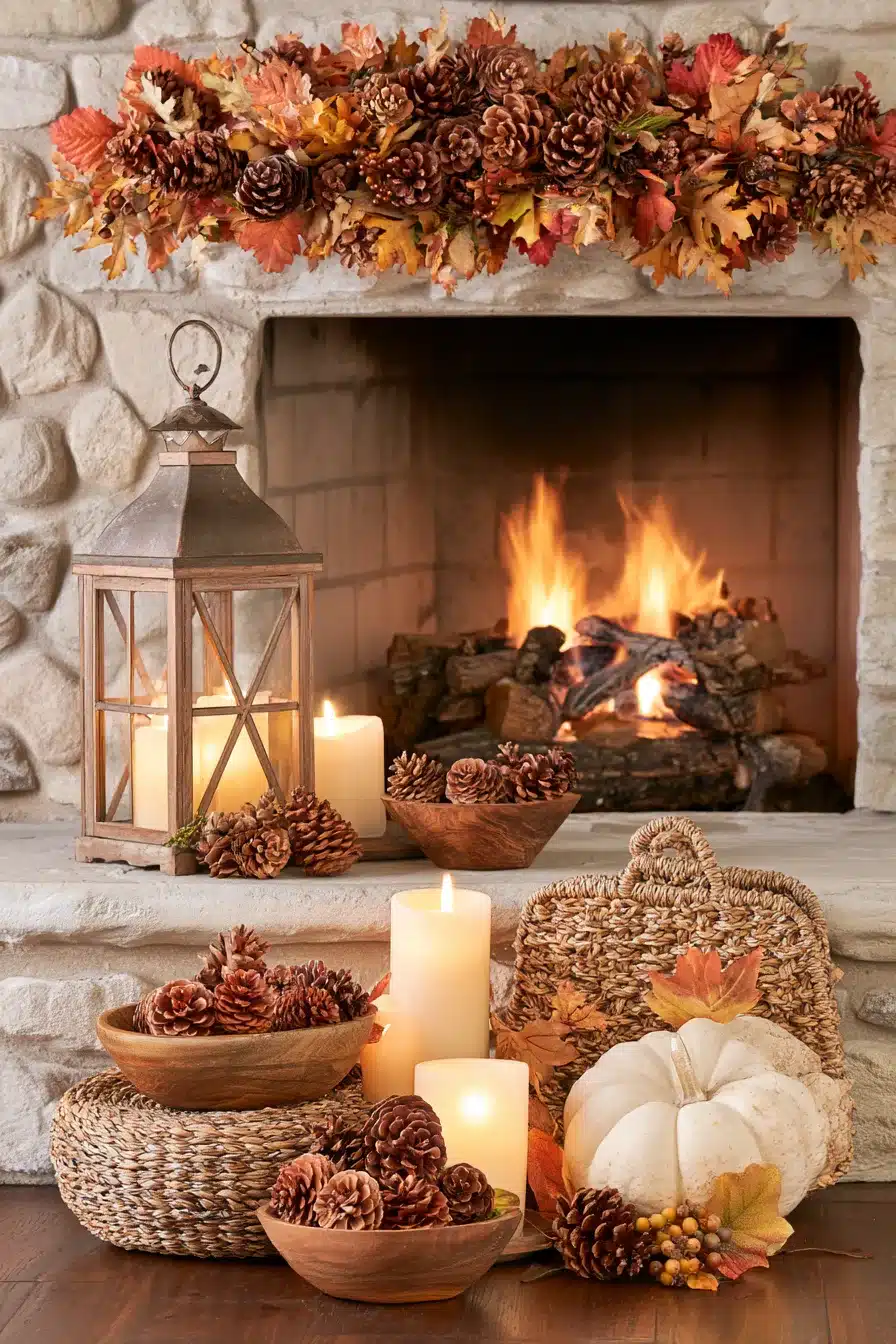 27 Autumn Fireplace Decor Ideas for a Warm Cozy Home