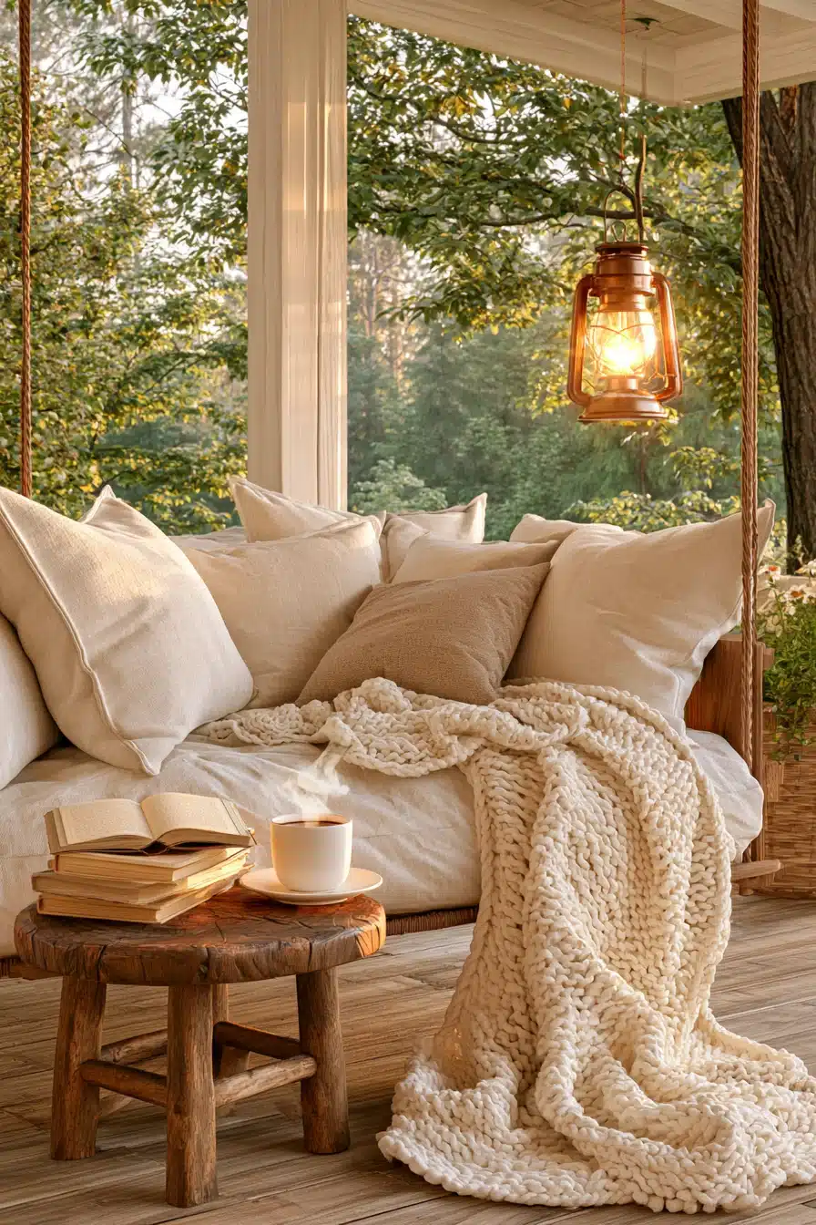 27 Charming Porch Swing Ideas for a Cozy Outdoor Retreat