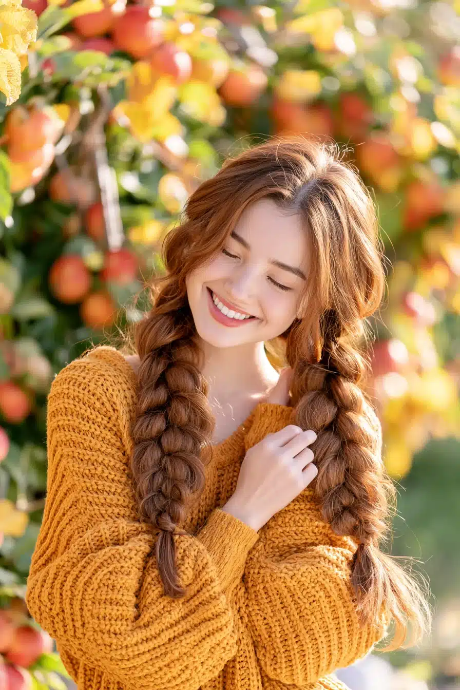 27 Beautiful Hairstyles for Autumn That Create a Cozy Effortless Look