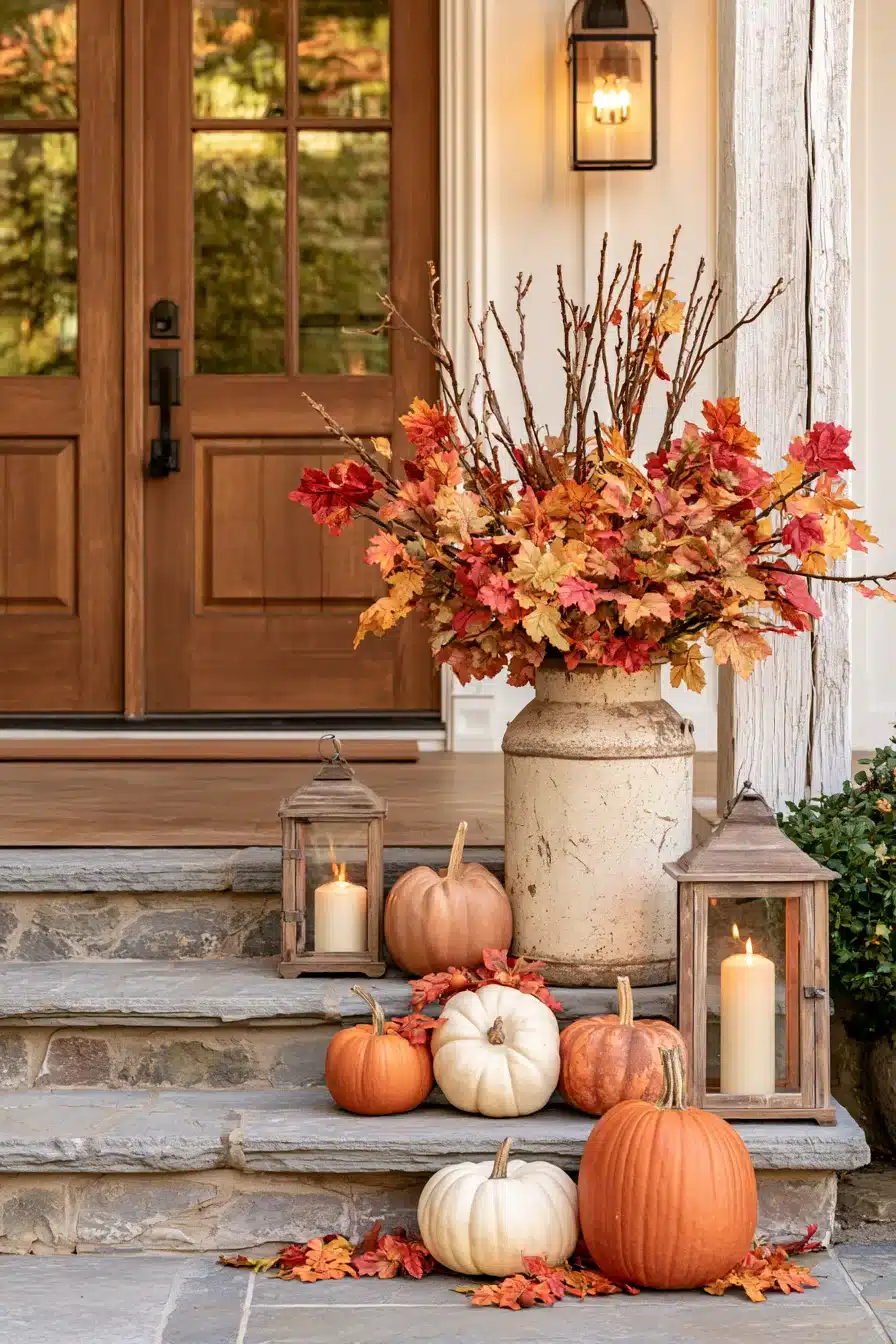 27 Beautiful Thanksgiving Porch Decorations for a Warm Harvest Welcome
