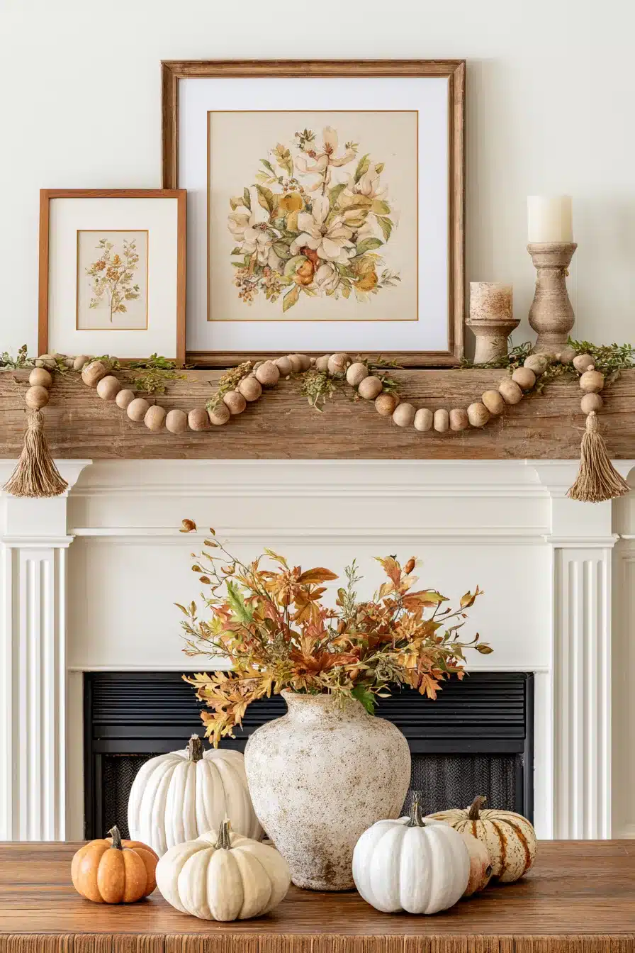 27 Gorgeous Fall Garland Mantle Ideas for a Cozy Seasonal Display